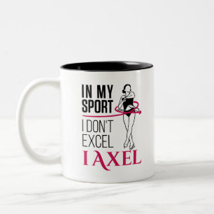 Caneca De Café Em Dois Tons Deslizando no meu esporte Eu não Excel I Axel