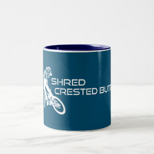 Caneca De Café Em Dois Tons Desmontando Crested Butte Colorado Mountain Bike