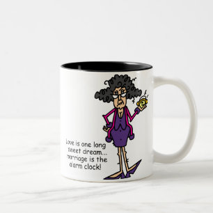 Caneca De Café Em Dois Tons Despertar Rude casamento