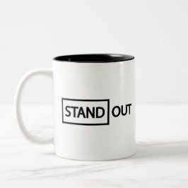 Caneca De Café Em Dois Tons Destaque se destacando