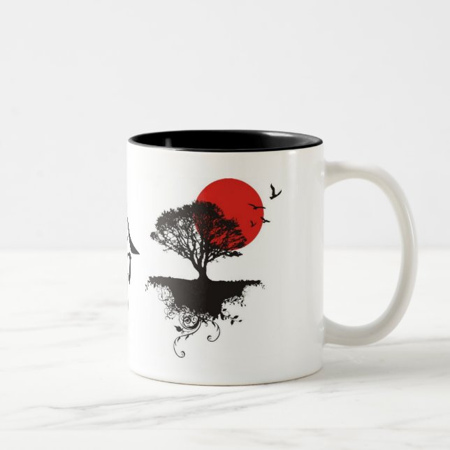 Caneca De Café Em Dois Tons Destino (Direita)