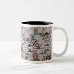 Caneca De Café Em Dois Tons Detalhe de Sibéria