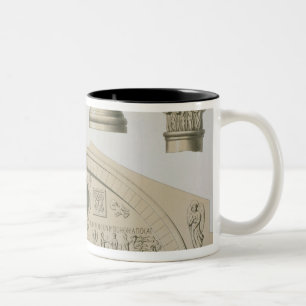 Caneca De Café Em Dois Tons Detalhes de um arco sculptured e colunas do St.