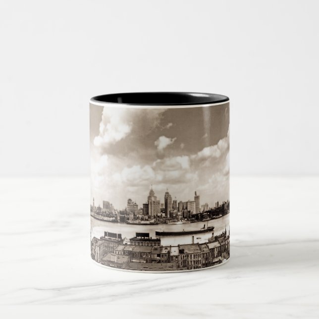 Caneca De Café Em Dois Tons Detroit velho (Centro)