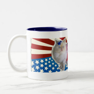 Caneca De Café Em Dois Tons Deus abençoe América
