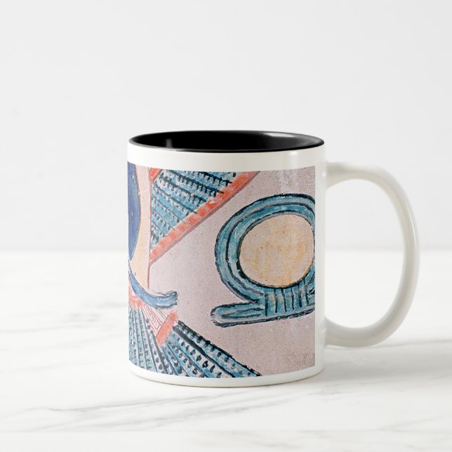 Caneca De Café Em Dois Tons Deus da cobra, egípcio (Direita)