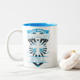 Caneca De Café Em Dois Tons Deus Fez Os Mais Fortes E Os Nomeou Ainda