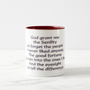 Caneca De Café Em Dois Tons Deus Grant mim humor