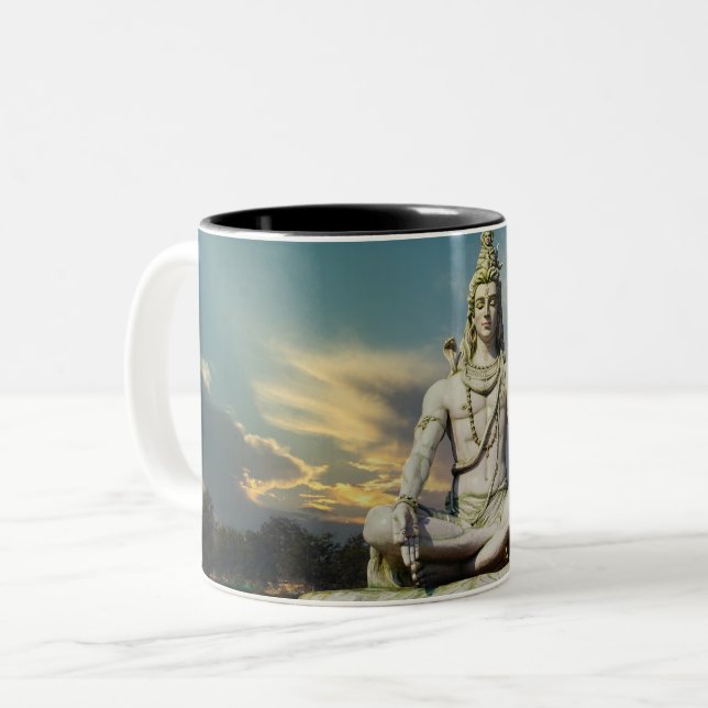Caneca De Café Em Dois Tons Deus Shiva (Frente Esquerda)