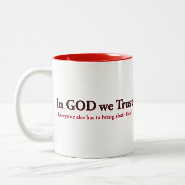 CANECA DE CAFÉ EM DOIS TONS DEUS-WE-TRUST-3 (Esquerda)