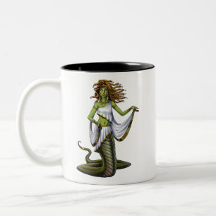 Caneca De Café Em Dois Tons Deusa de mitologia grega Medusa