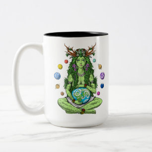Caneca De Café Em Dois Tons Deusa Gaia