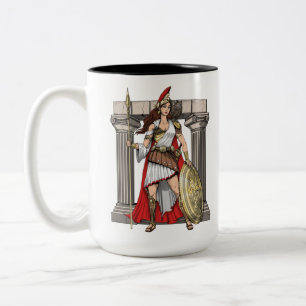 Caneca De Café Em Dois Tons Deusa Grega Athena