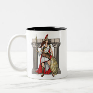 Caneca De Café Em Dois Tons Deusa Grega Athena