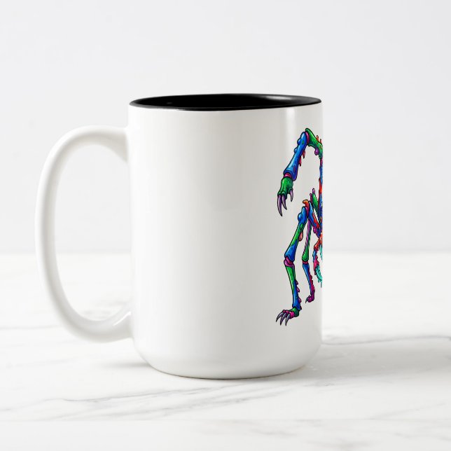 Caneca De Café Em Dois Tons Devastação Neon Arachnid (Esquerda)