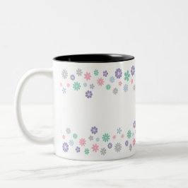 Caneca De Café Em Dois Tons Devoção Floral (Linear)