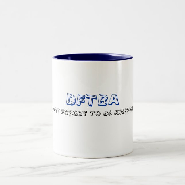 Caneca De Café Em Dois Tons DFTBA, não esquecem ser impressionantes (Centro)