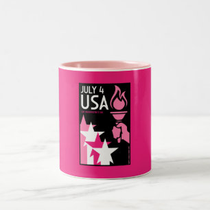 Caneca De Café Em Dois Tons Dia da Independência gay