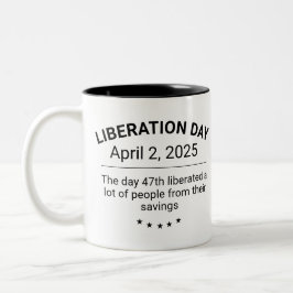 Caneca De Café Em Dois Tons Dia da Libertação