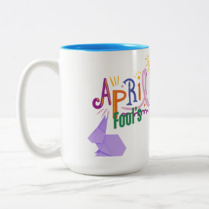 Caneca De Café Em Dois Tons Dia da Mentira