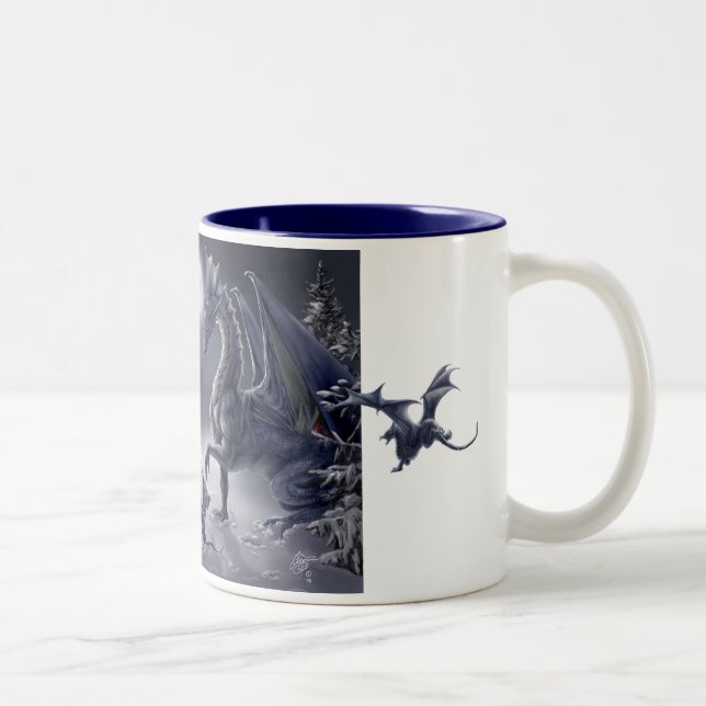 Caneca De Café Em Dois Tons Dia da neve (Direita)