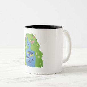Caneca De Café Em Dois Tons Dia da Terra para as Mulheres Corajosas