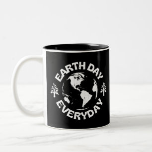Caneca De Café Em Dois Tons Dia da Terra todo