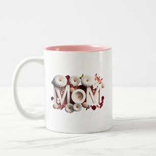 Caneca De Café Em Dois Tons Dia das Mães para Mãe, Mamãe