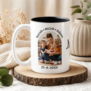 Caneca De Café Em Dois Tons Dia das Mães Personalizado