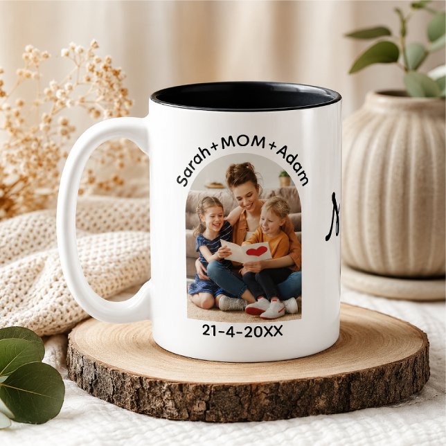 Caneca De Café Em Dois Tons Dia das Mães Personalizado (Criador carregado)