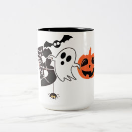 Caneca De Café Em Dois Tons Dia de as Bruxas engraçado Halloween Boo