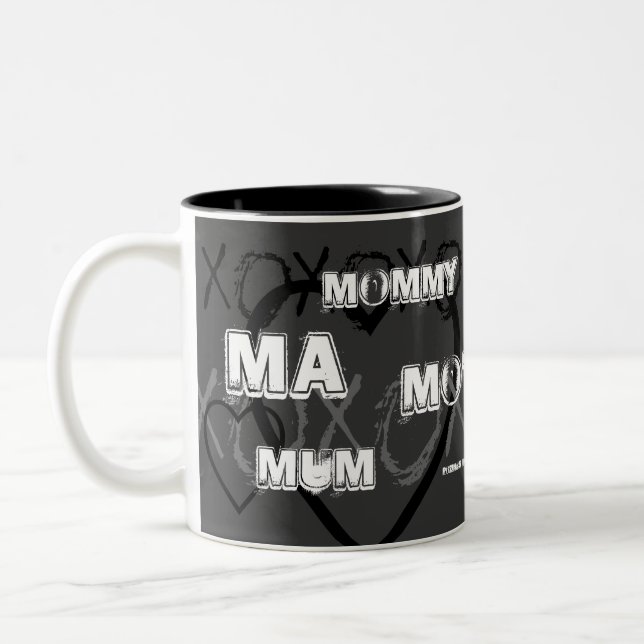 Caneca De Café Em Dois Tons Dia de as mães (Esquerda)