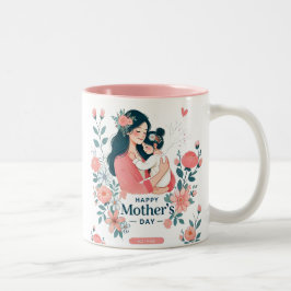 Caneca De Café Em Dois Tons Dia de as mães especial