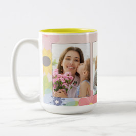 Caneca De Café Em Dois Tons Dia de as mães Feliz, Melhor Mãe