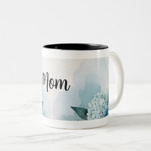 Caneca De Café Em Dois Tons Dia de as mães Hydrangea