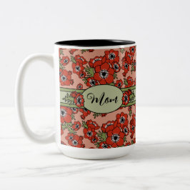 Caneca De Café Em Dois Tons Dia de as mães Personalizado