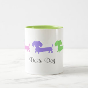 Caneca De Café Em Dois Tons Dia de Doxie