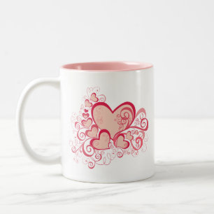 Caneca De Café Em Dois Tons dia de os namorados