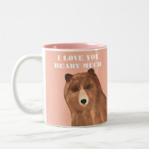 Caneca De Café Em Dois Tons Dia de os namorados Eu Te Amo Muito