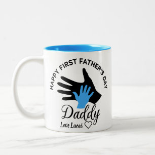 Caneca De Café Em Dois Tons Dia de os pais Feliz Personalizado De Filho De 202