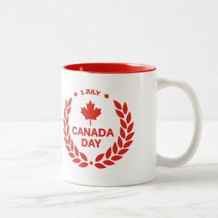 Caneca De Café Em Dois Tons Dia do Canadá /1º de julho