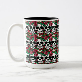Caneca De Café Em Dois Tons Dia do Design Morto - Halloween