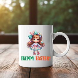 Caneca De Café Em Dois Tons Dia do felz pascoa - Crucificação