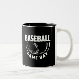 Caneca De Café Em Dois Tons Dia do Jogo Baseball