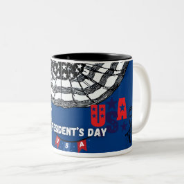 Caneca De Café Em Dois Tons Dia do Presidente Mug