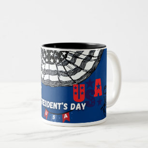 Caneca De Café Em Dois Tons Dia do Presidente Mug
