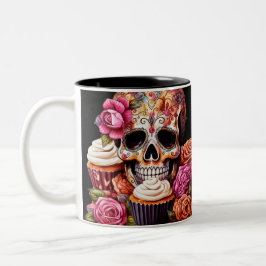 Caneca De Café Em Dois Tons Dia dos Mortos
