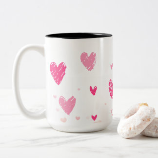 Caneca De Café Em Dois Tons Dia dos Namorados