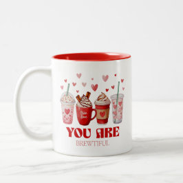 Caneca De Café Em Dois Tons Dia dos Namorados Amante de Café