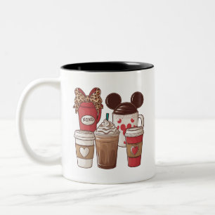 Caneca De Café Em Dois Tons Dia dos Namorados Café Engraçado Amante do Café